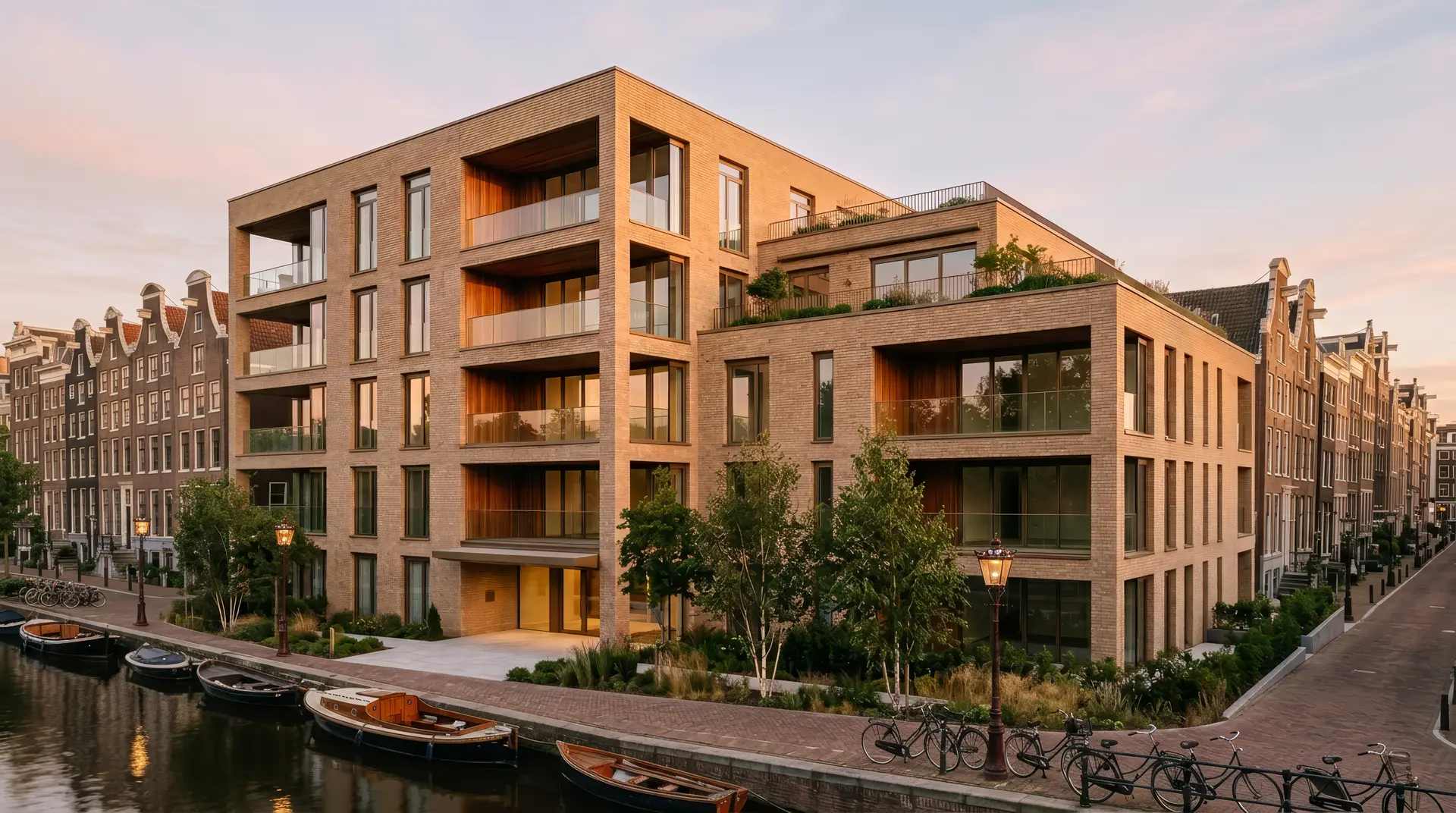 Hetzelfde gebouw in Amsterdam